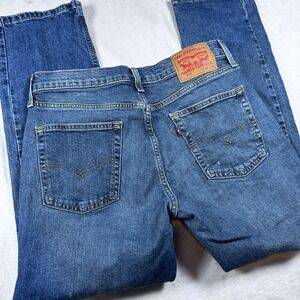 Levis 514 Jeans‎ Mens 33x30 Blue Straight Leg Denim Water Less Wash 5-Pocket